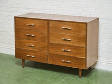 Load image into Gallery viewer, 8 Drawer Mid Century Dresser