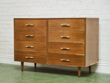 Load image into Gallery viewer, 8 Drawer Mid Century Dresser