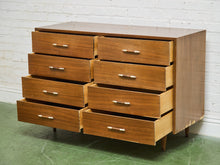 Load image into Gallery viewer, 8 Drawer Mid Century Dresser
