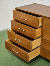 Load image into Gallery viewer, 8 Drawer Mid Century Dresser