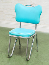 Load image into Gallery viewer, Set of 4 Turquoise Rare Hairpin Leg Sweetheart Diner Chairs
