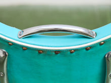 Load image into Gallery viewer, Set of 4 Turquoise Rare Hairpin Leg Sweetheart Diner Chairs