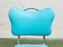 Load image into Gallery viewer, Set of 4 Turquoise Rare Hairpin Leg Sweetheart Diner Chairs