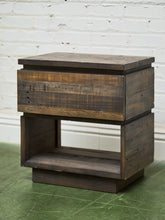 Load image into Gallery viewer, Rustic Recycled Wood Nightstand