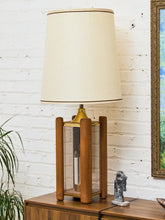Load image into Gallery viewer, Oak 70’s Table Lamp