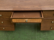 Load image into Gallery viewer, 1960s Rattan Front Formica Desk