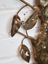 Load image into Gallery viewer, Mid Century Brutalist Owl Brass and Copper Wall Sculpture