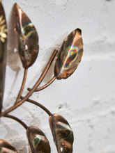 Load image into Gallery viewer, Mid Century Brutalist Owl Brass and Copper Wall Sculpture