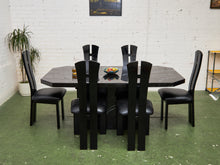 Load image into Gallery viewer, Faux Marble Dining Table