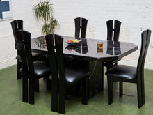 Load image into Gallery viewer, Faux Marble Dining Table