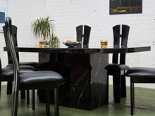 Load image into Gallery viewer, Faux Marble Dining Table