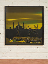 Load image into Gallery viewer, Mid Century Green and Yellow Nautical Art