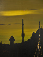 Load image into Gallery viewer, Mid Century Green and Yellow Nautical Art