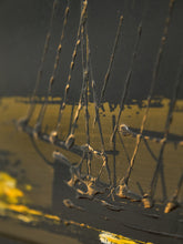 Load image into Gallery viewer, Mid Century Green and Yellow Nautical Art