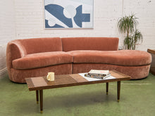 Load image into Gallery viewer, Charlotte Sofa with Bumper Chaise in Ginger