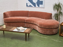 Load image into Gallery viewer, Charlotte Sofa with Bumper Chaise in Ginger