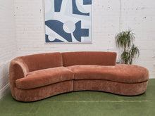 Load image into Gallery viewer, Charlotte Sofa with Bumper Chaise in Ginger