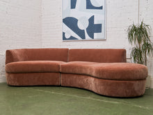 Load image into Gallery viewer, Charlotte Sofa with Bumper Chaise in Ginger