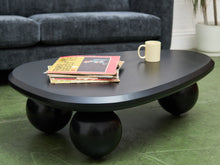 Load image into Gallery viewer, Black Sculptural Coffee Table