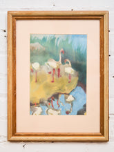 Load image into Gallery viewer, Swans Reflections Abstract Watercolor