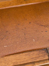 Load image into Gallery viewer, Circa 1910 English Art Nouveau Style Oak Side by Side Cannon Ball Feet Drop Front Secretary
