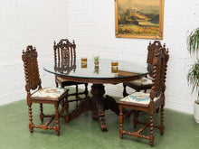 Load image into Gallery viewer, Victorian Gothic late 1800s early 1900’s Dining Set
