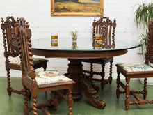 Load image into Gallery viewer, Victorian Gothic late 1800s early 1900’s Dining Set