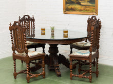 Load image into Gallery viewer, Victorian Gothic late 1800s early 1900’s Dining Set