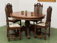 Load image into Gallery viewer, Victorian Gothic late 1800s early 1900’s Dining Set