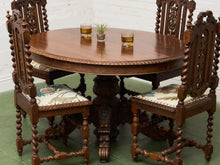 Load image into Gallery viewer, Victorian Gothic late 1800s early 1900’s Dining Set
