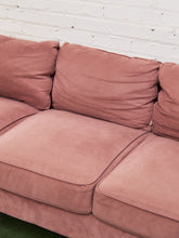 Load image into Gallery viewer, Mauve Velvet Sofa