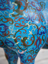 Load image into Gallery viewer, Large Vintage Chinese Brass Enamel Ram Cloisonne Figure