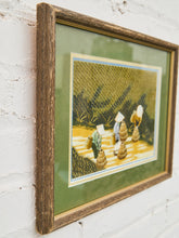 Load image into Gallery viewer, Framed Vietnamese Silk Embroidery of Rice Harvest Scene