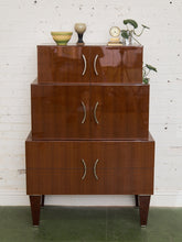 Load image into Gallery viewer, Nicole Miller Italian High-Gloss Stacked Lacquer Cabinet