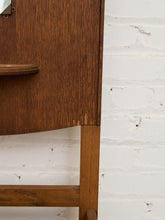 Load image into Gallery viewer, Art Nuevau Tiger Oak Hall Tree with Umbrella Stand