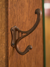 Load image into Gallery viewer, Art Nuevau Tiger Oak Hall Tree with Umbrella Stand