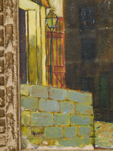 Load image into Gallery viewer, Vintage Montmartre Street Scene Painting by N. Krims