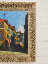 Load image into Gallery viewer, Vintage Montmartre Street Scene Painting by N. Krims