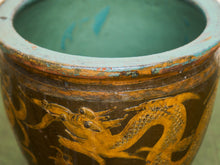 Load image into Gallery viewer, Vintage 1960s Large Tony Duquette Style Asian Brown Dragon Egg Pot