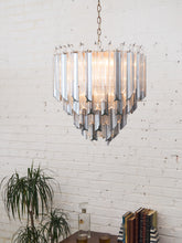 Load image into Gallery viewer, 1970’s Brutalist Lucite Chandelier