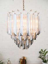 Load image into Gallery viewer, 1970’s Brutalist Lucite Chandelier
