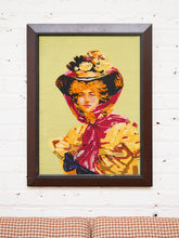Load image into Gallery viewer, Lady in Bloom Pop Art Needle Point Art