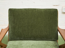 Load image into Gallery viewer, Ziggy Walnut Lounge Chair in Green
