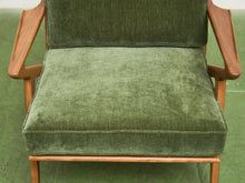Load image into Gallery viewer, Ziggy Walnut Lounge Chair in Green