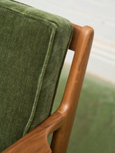 Load image into Gallery viewer, Ziggy Walnut Lounge Chair in Green