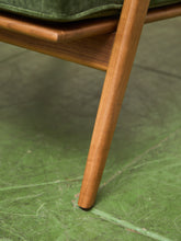 Load image into Gallery viewer, Ziggy Walnut Lounge Chair in Green