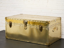 Load image into Gallery viewer, 1950’s Hollywood Regency Brass Chest