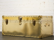 Load image into Gallery viewer, 1950’s Hollywood Regency Brass Chest