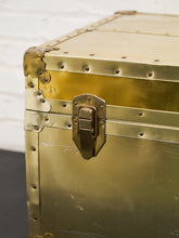Load image into Gallery viewer, 1950’s Hollywood Regency Brass Chest