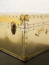 Load image into Gallery viewer, 1950’s Hollywood Regency Brass Chest